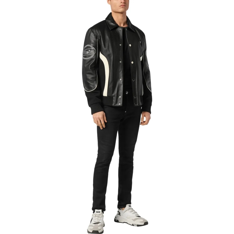 Philipp Plein Daunenjacke Bomberjacke schwarz(Image 4)