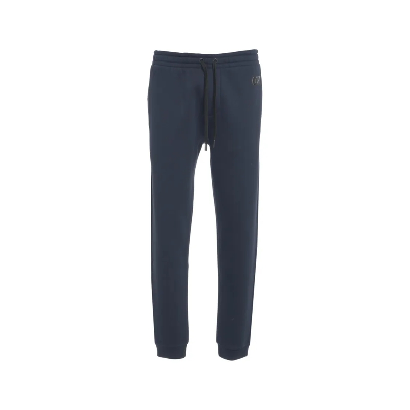 Alpha Tauri Pantalon de jogging Slim Fit Joggers With Adjustable Waist And Ribbed  Black