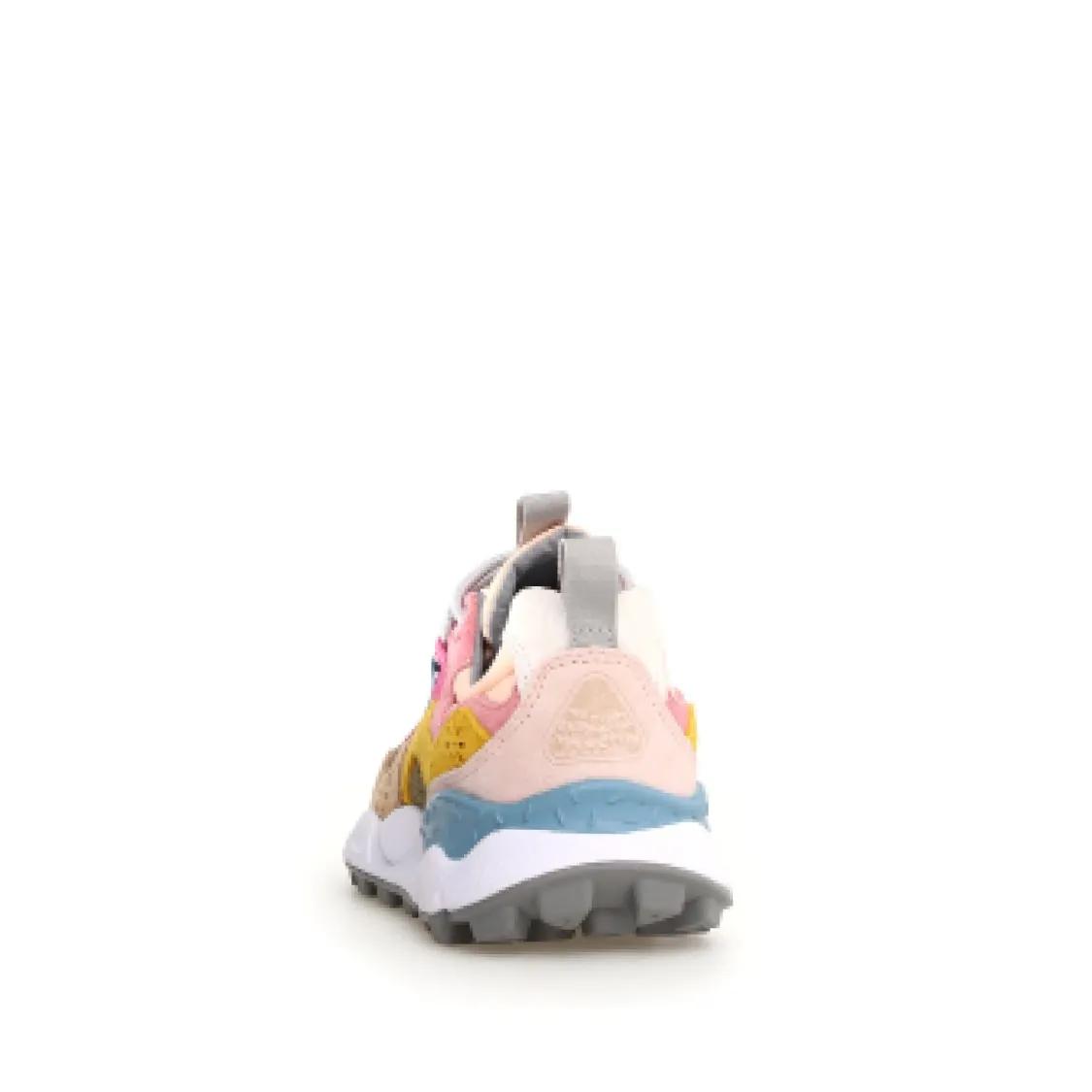 Thumbnail - Flower Mountain Low-Top Sneaker - Yamano In Beige Suede And Olive Green Fabric Sneak - Gr. 40 (EU) - in Bunt - für Damen
