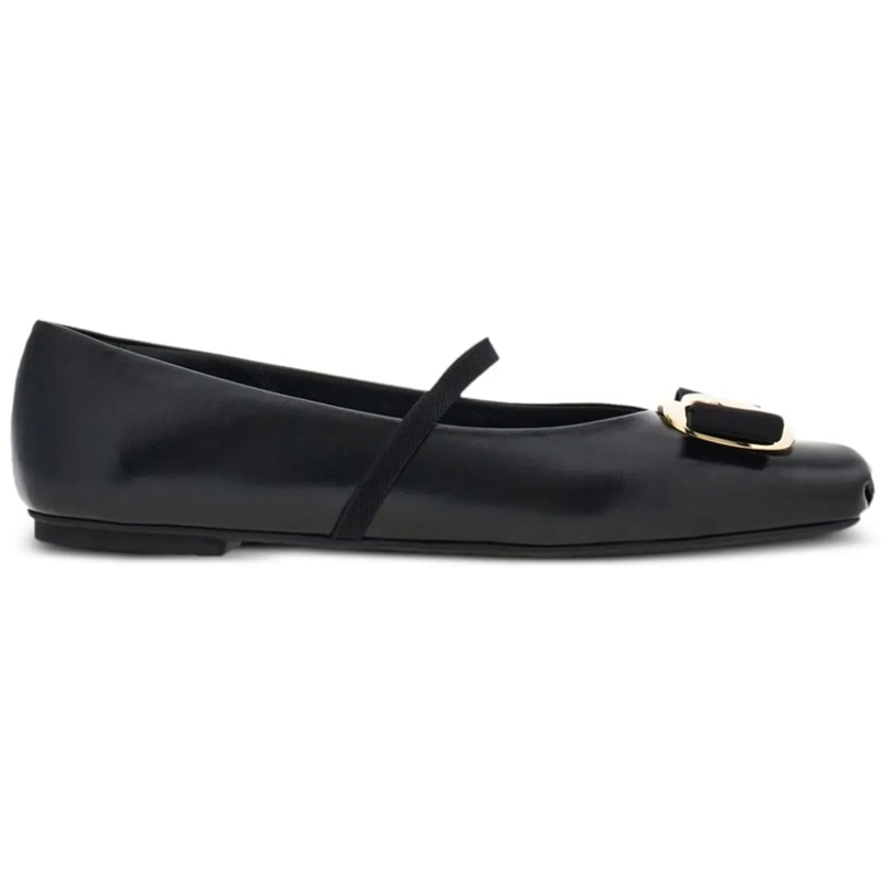 Salvatore Ferragamo Ballerinas Flat Shoes Black schwarz