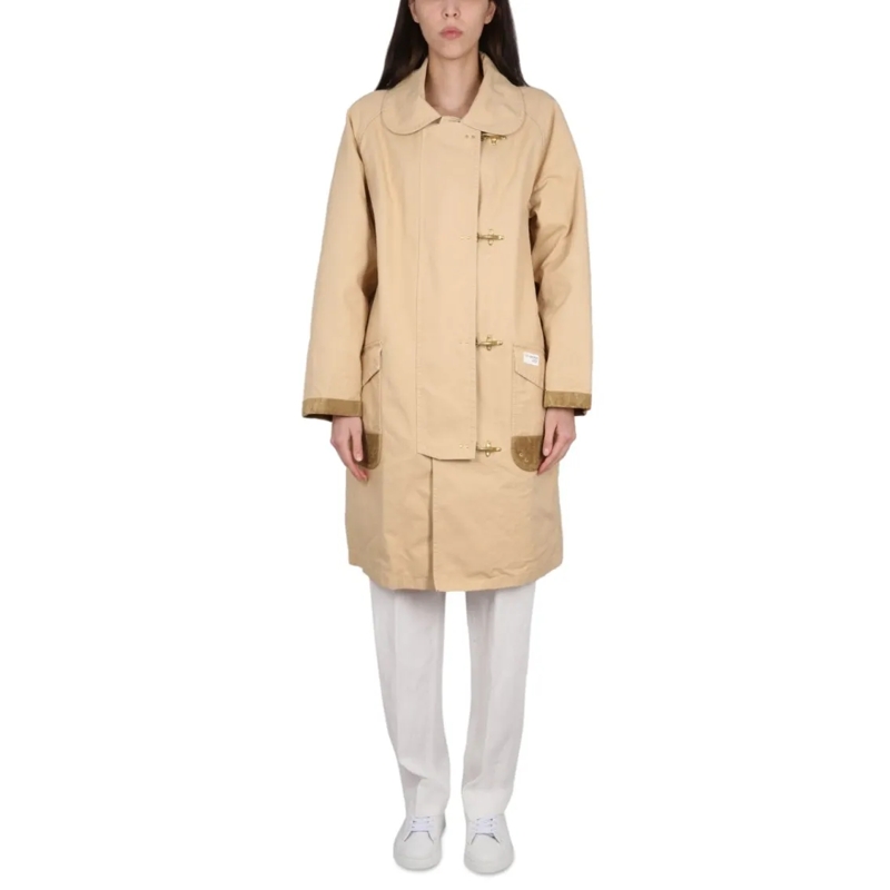 Fay Trenchcoat Four Hooks Caban Neutrals