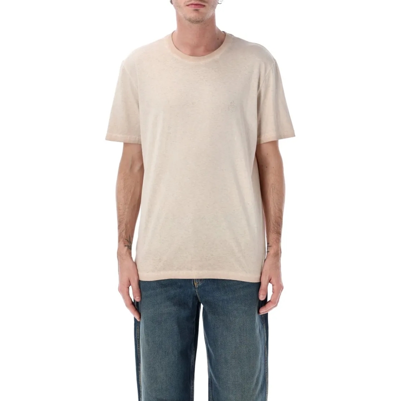 Isabel Marant T-shirt Marant Honoré Vintage Cotton T-Shirt Neutrals