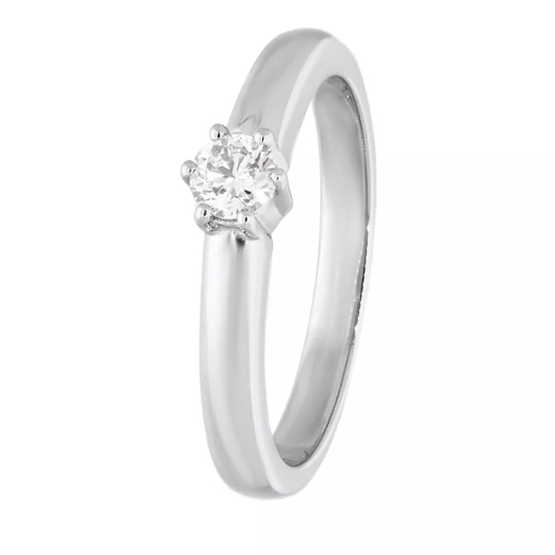 VOLARE Ring with 1 brilliant approx. 0.18ct Platinum Diamantring