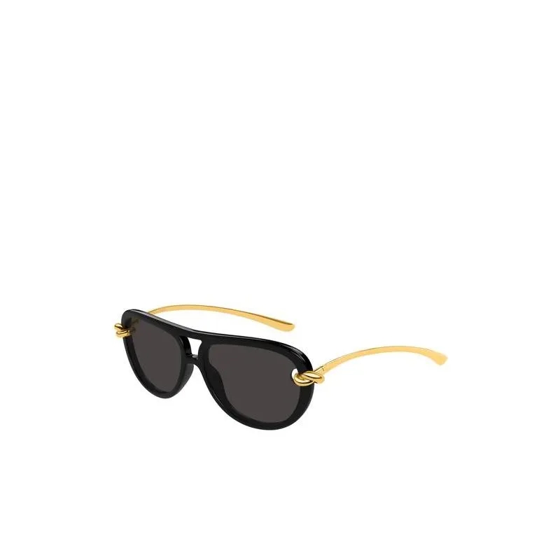 Bottega Veneta Sonnenbrille BV1418S Black-Gold-Grey