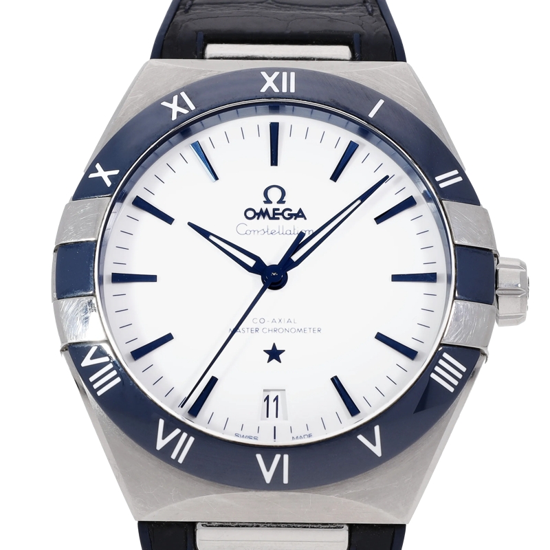 Omega Automatikuhr Constellation Weiß