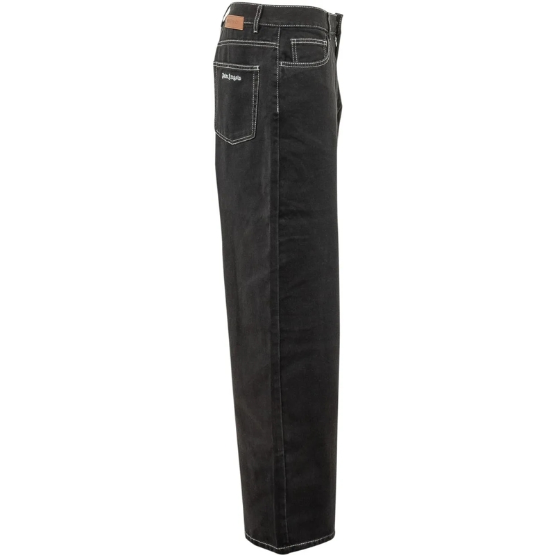 Palm Angels Boyfriend-Jeans Jeans a 5 Tasche schwarz(Image 3)