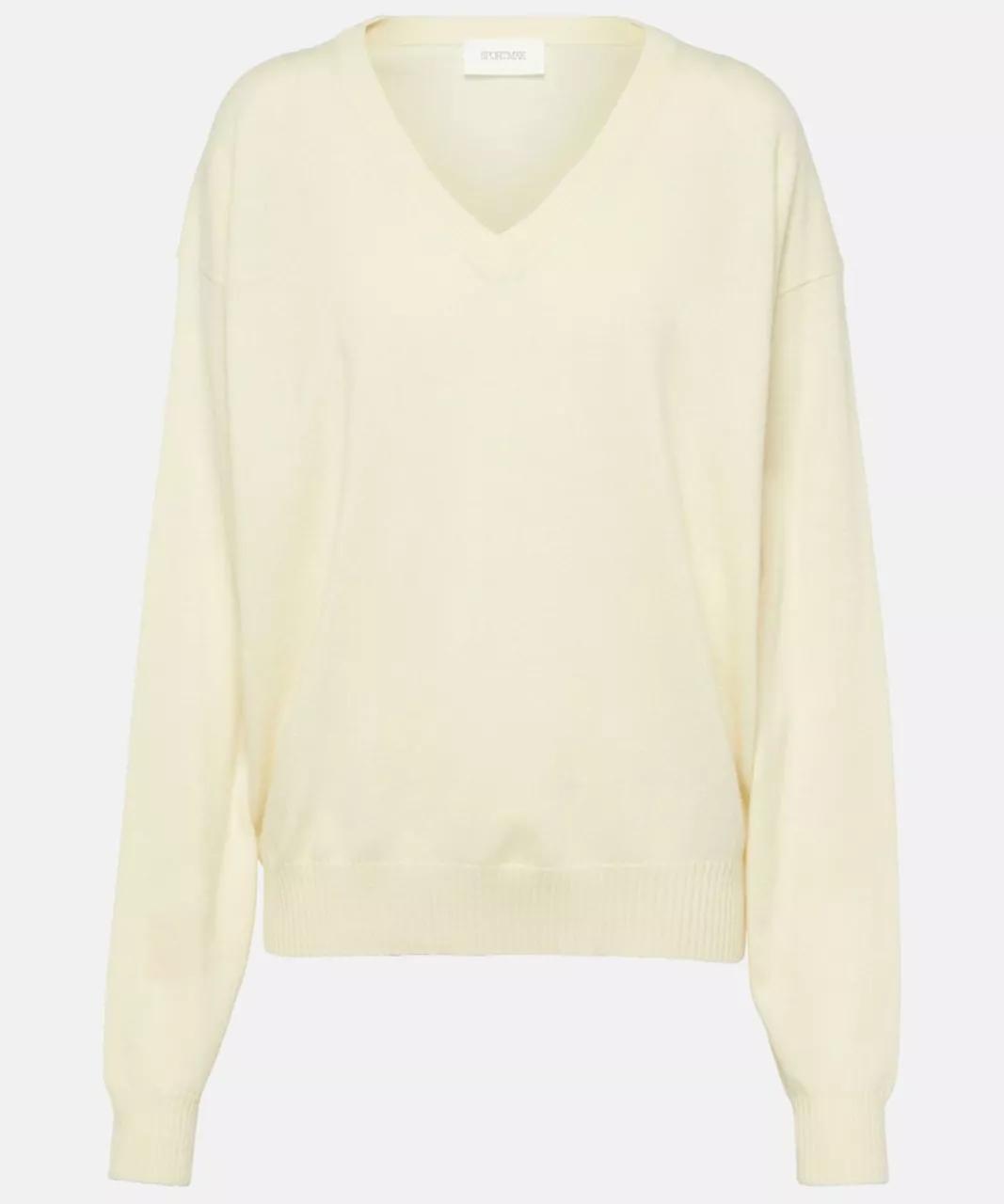 Sportmax - SPORTMAX Zart gelber Wolle-Kaschmir Pullover - Größe S - multi