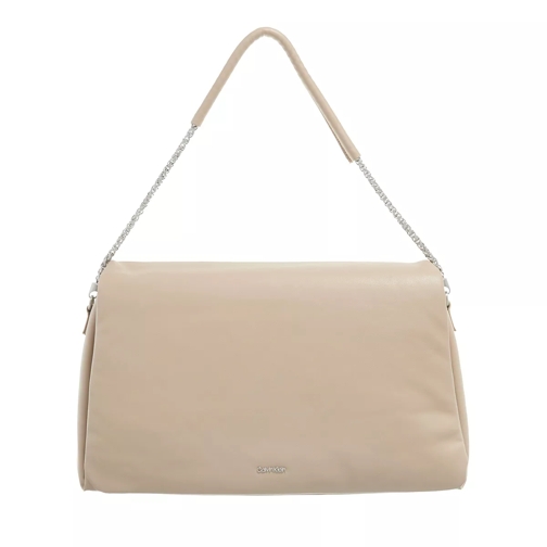Calvin Klein Puffed Shoulder Bag Silver Mink Shoulder Bag