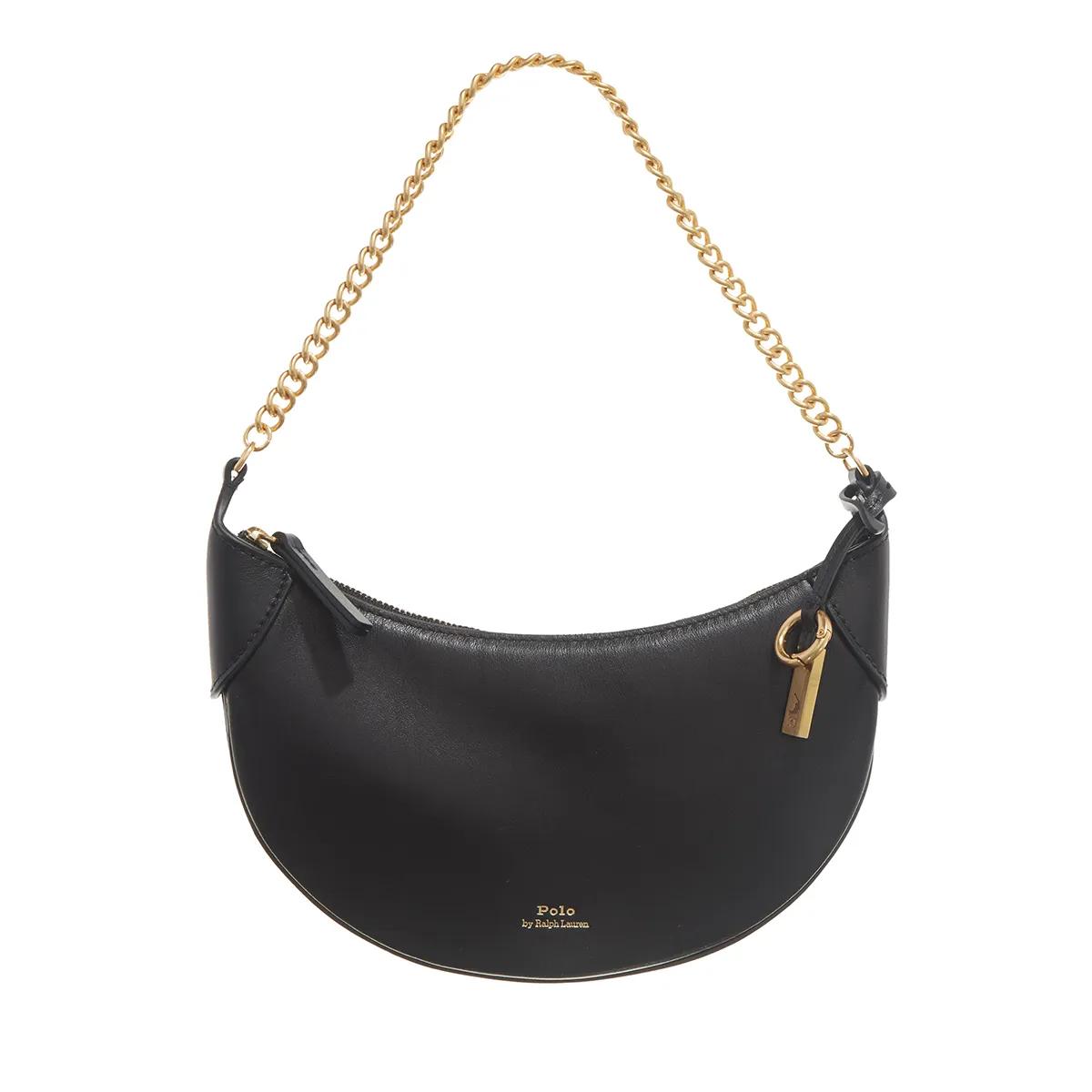 Polo Ralph Lauren Crossbody Bags - P Id Mn Chn-Crossbody-Small - Gr. unisize - in Schwarz - für Damen - aus Leder & Leder & Metallkette & Leder