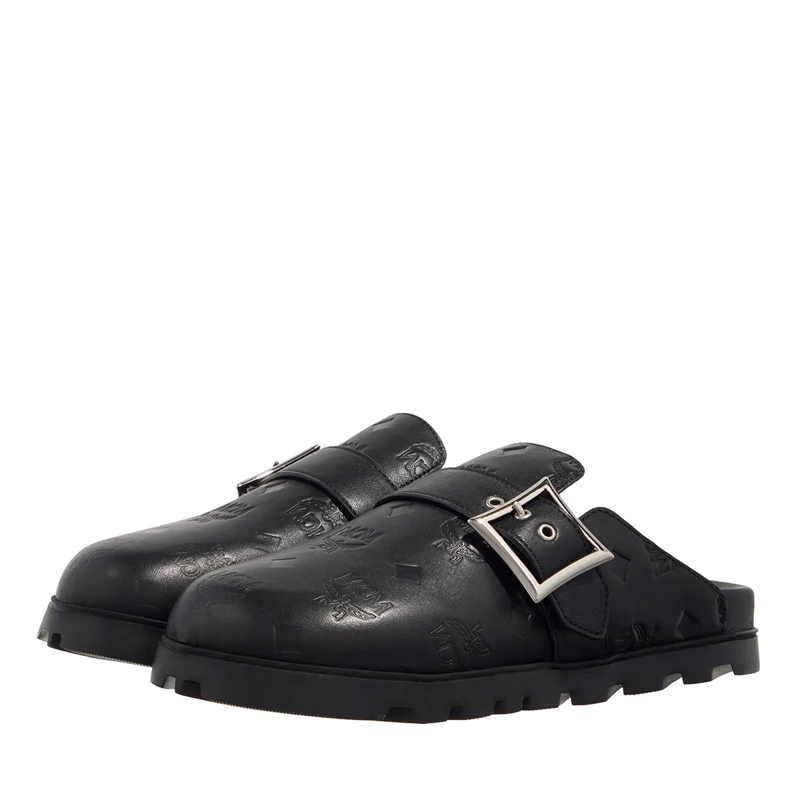 MCM Mules U Mcm Col Eb Mn Lthr Flat Mules Bk