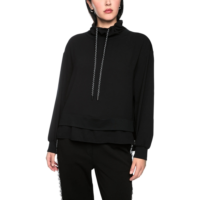 Marc Cain Sweatshirt Blusenshirt black new(Image 6)