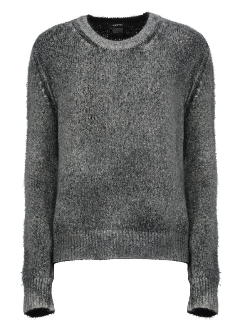 CALIBAN - Grey Cotton Sweater - Größe M - grau