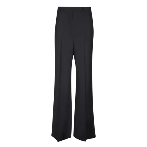 Lardini High-Quality Fabric Tailored Trousers Black 