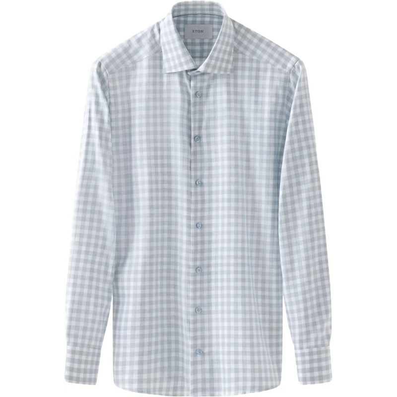 Eton  Eton  Lange Mouw Overhemden Blauw 100014022 blau