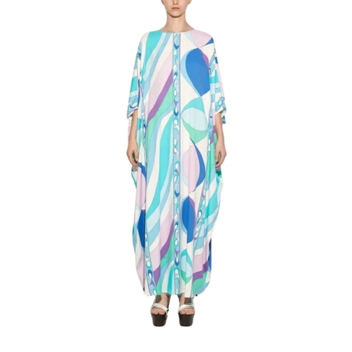 Pucci Kaftan Maxi Fish-Print Multicolored Multicolor 