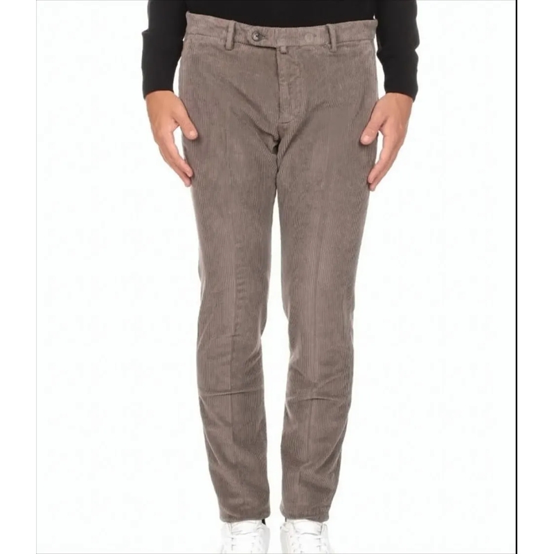 Briglia Chino Velvet Chino Trousers Brown