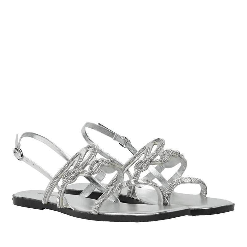 Karl Lagerfeld Sandalen Olympia Karl Signia Slide Heavy Glitter Silver(Image 2)