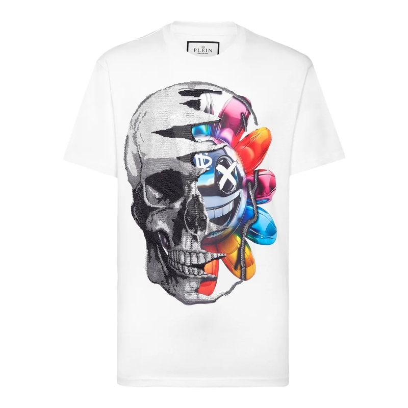 Philipp Plein T-Shirt T-Shirt Smile weiss