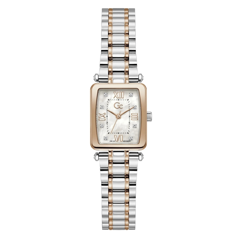 GC Quarzuhr Quarz-Analoguhr Gc Plaza Mini silber