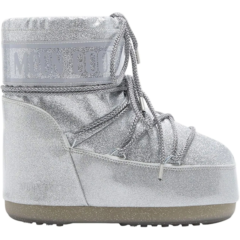 Moonboot Bottes MB ICON LOW GLITTER SILVER silber