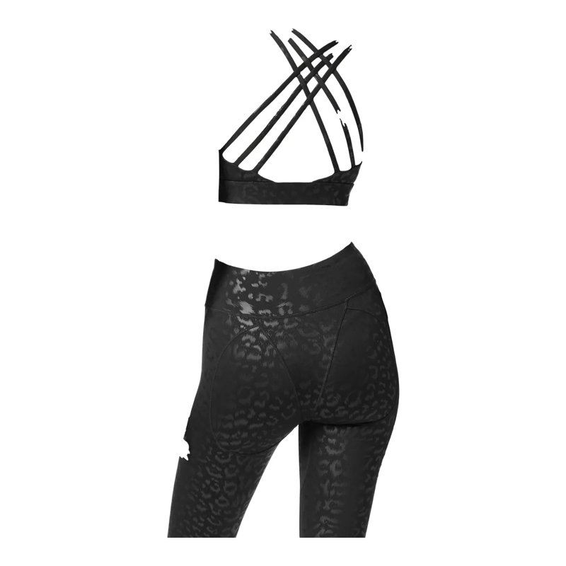 Plein Sport Top Sport Bh Leopard schwarz(Image 2)