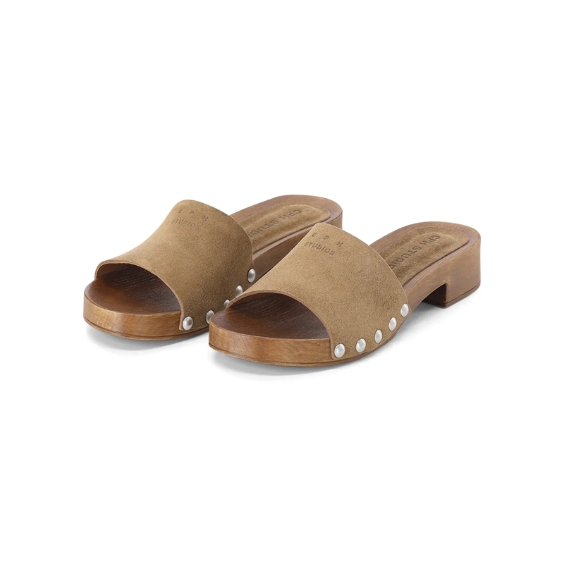 Copenhagen Schnürschuhe Clogs CPH798 aus Veloursleder braun