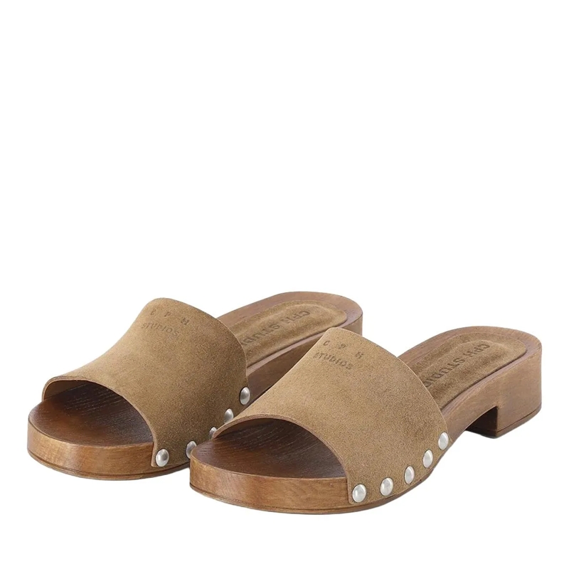 Copenhagen Schnürschuhe Clogs CPH798 aus Veloursleder braun