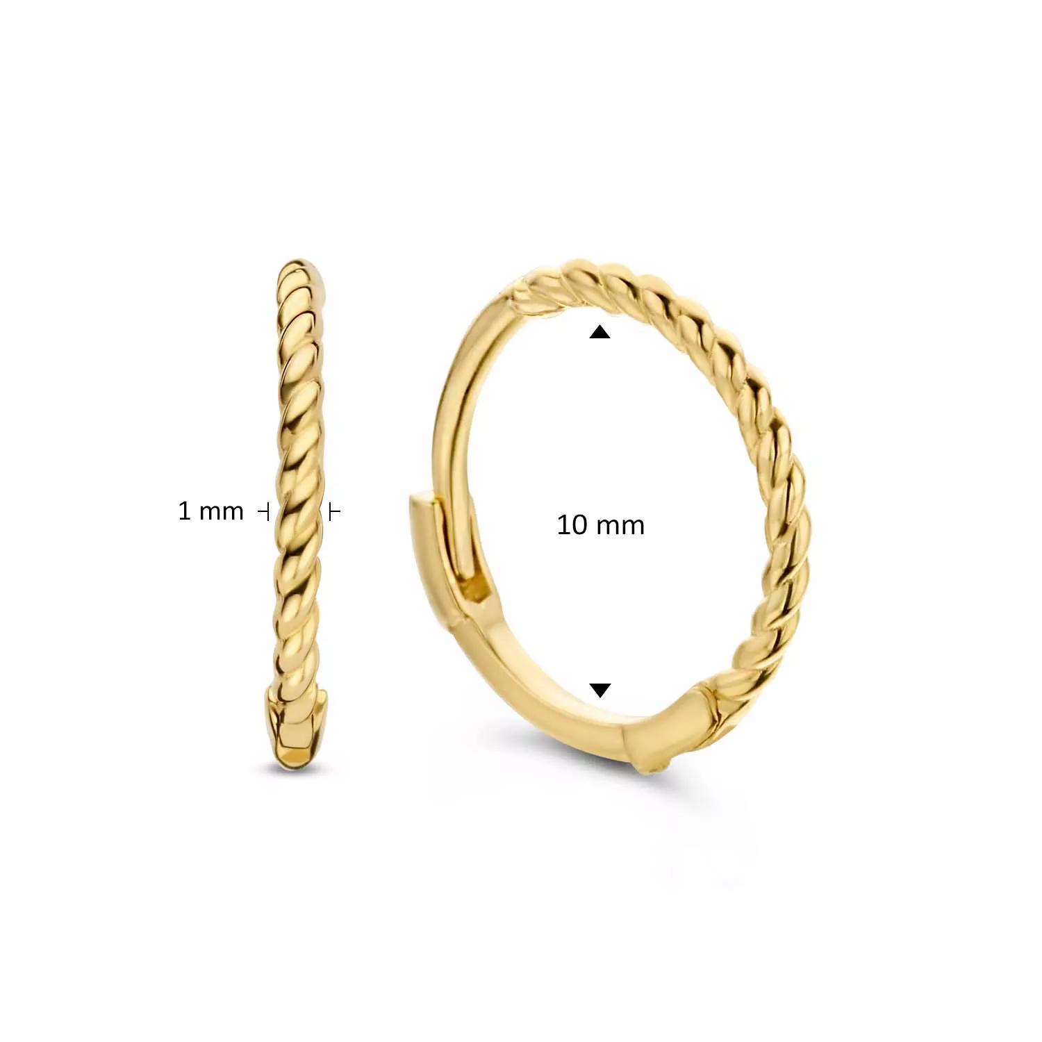 Thumbnail - Jackie Gold Ohrringe - Jackie Twist Hoops - Gr. unisize - in Gold - für Damen