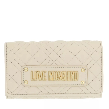 Love Moschino Quilted Portafoglio Medio Mostarda - Acquista A