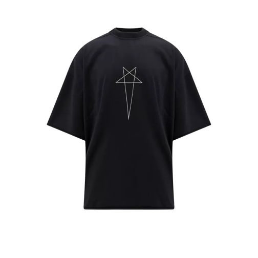 Drkshdw Organic Cotton T-Shirt With Logoed Ribbon Black T-shirts