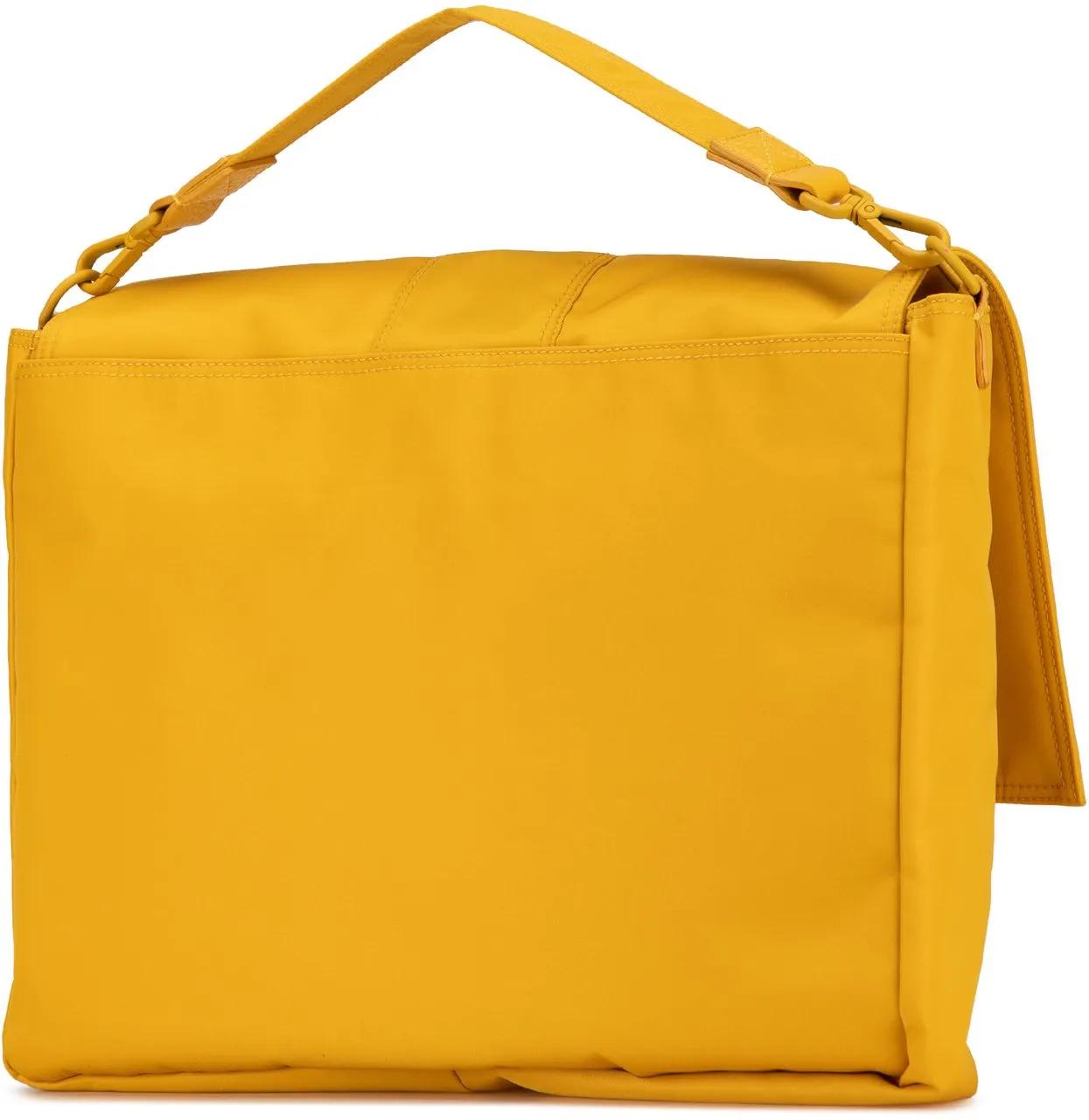 Fendi Hobo bags 2000-2018 Large Econyl Nylon Baguette Satchel in geel