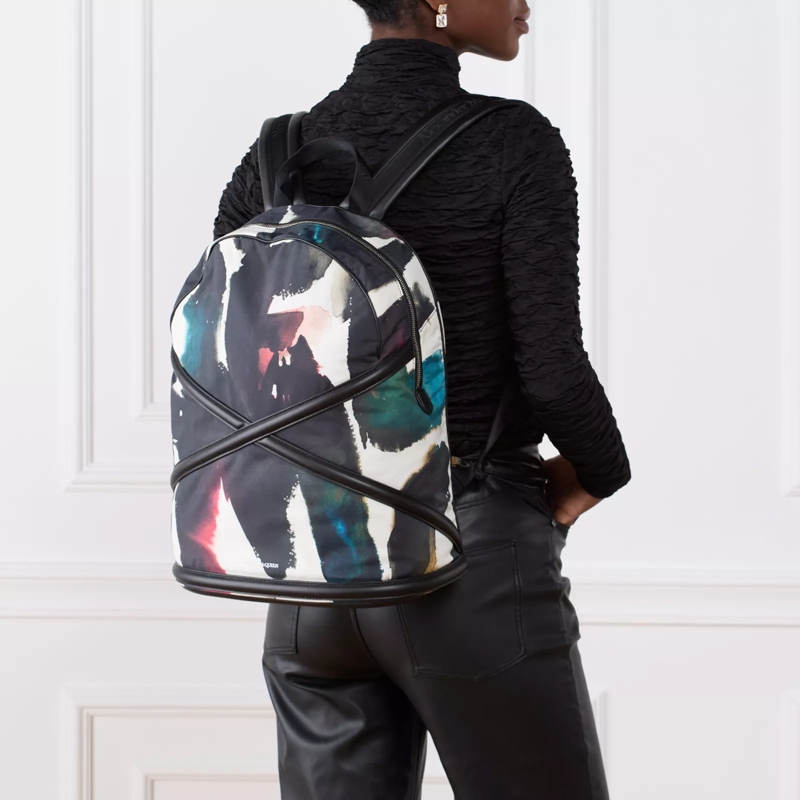 Alexander McQueen Rucksack Backpack McQueen Watercolor 8490 multicolor(Image 2)