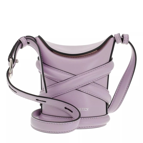Alexander McQueen The Curve Mini Bucket Bag Lilac Micro sac