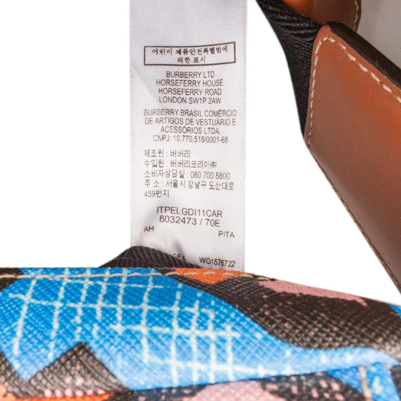 Burberry Heuptassen 2018-present Monogram TB E Canvas Sonny Belt Bag in blauw
