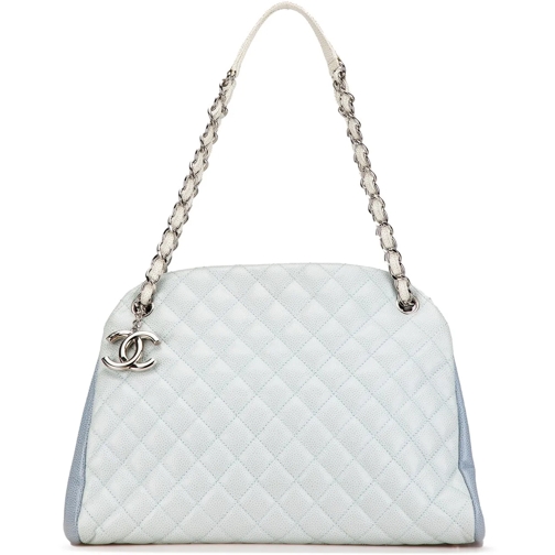 Chanel Tote 2012-2013 Large Tricolor Caviar Just Mademoiselle  blau