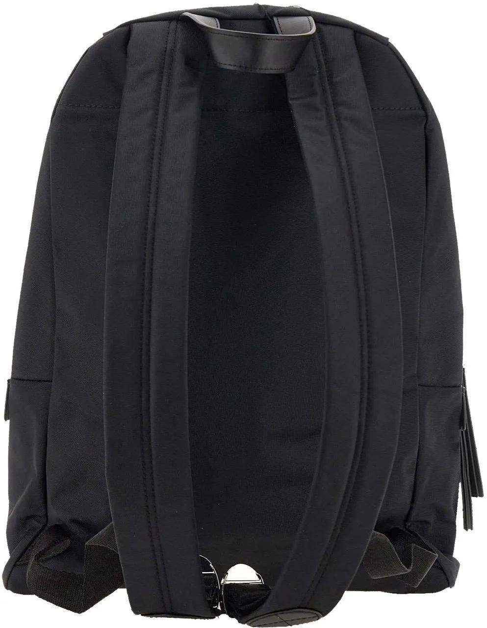 Marc Jacobs Rugzakken Large Black Nylon Backpack With Leather Accents in zwart