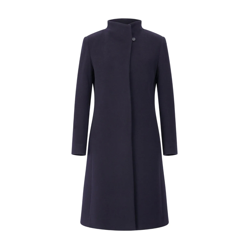 CINZIA ROCCA Übergangsmantel Mantel mit Stehkragen Dunkelblau