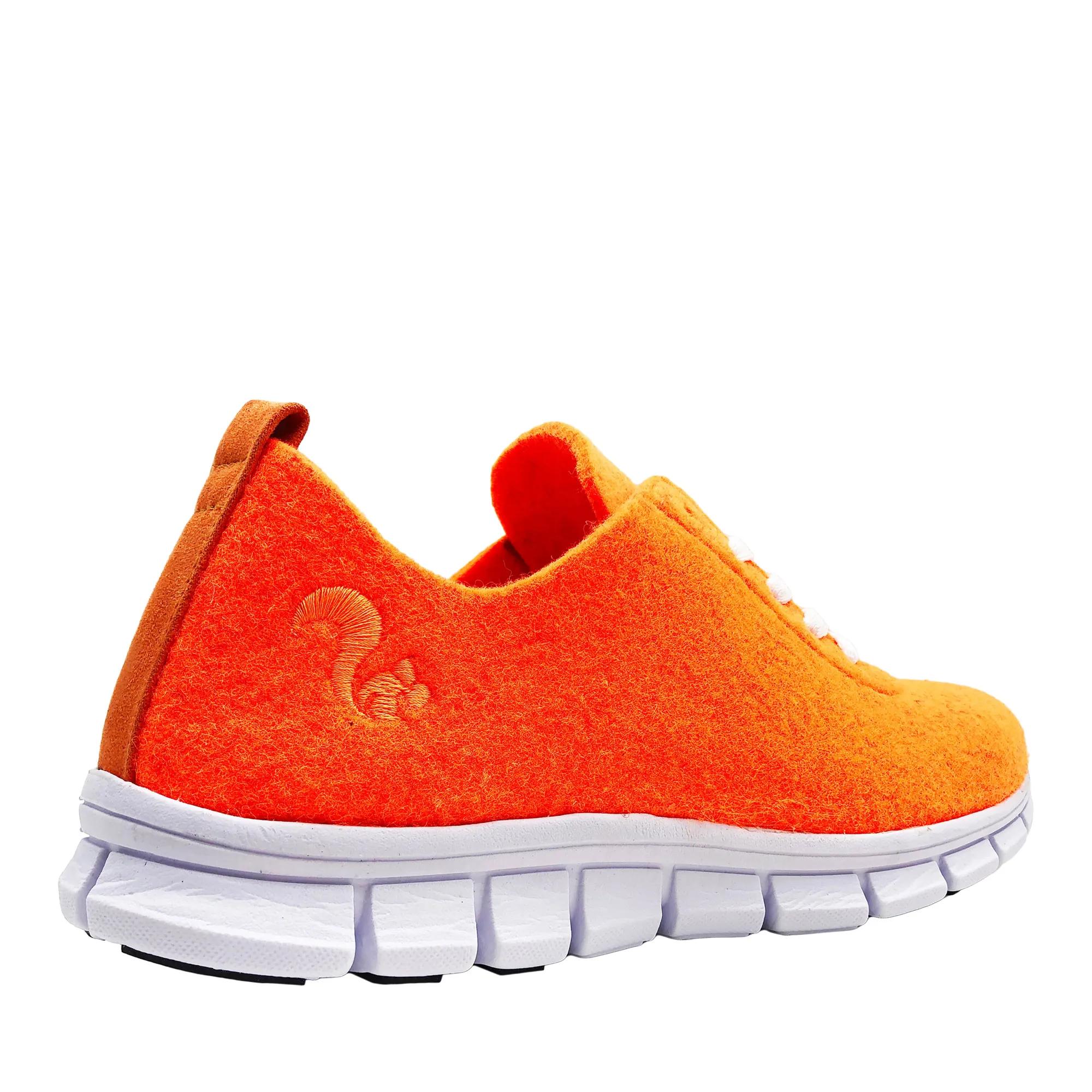 Thies Low-Top Sneakers PET Sneaker neon orange vegan aus recyce in oranje