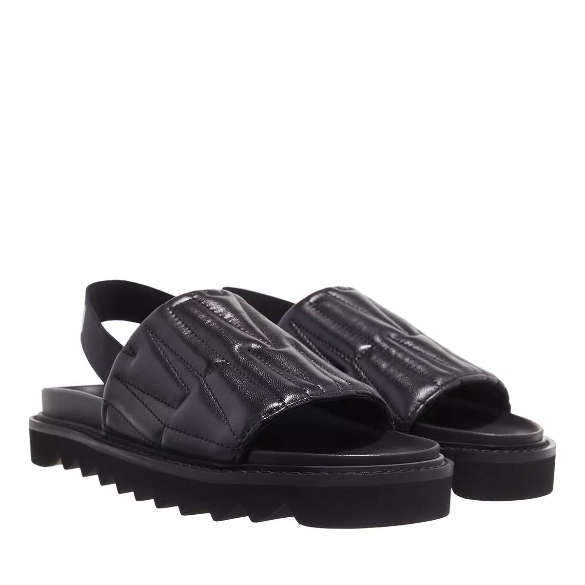 Moschino Sandalen & Sandaletten - Fussbett Nappa - Gr. 39 (EU) - in Schwarz - für Damen