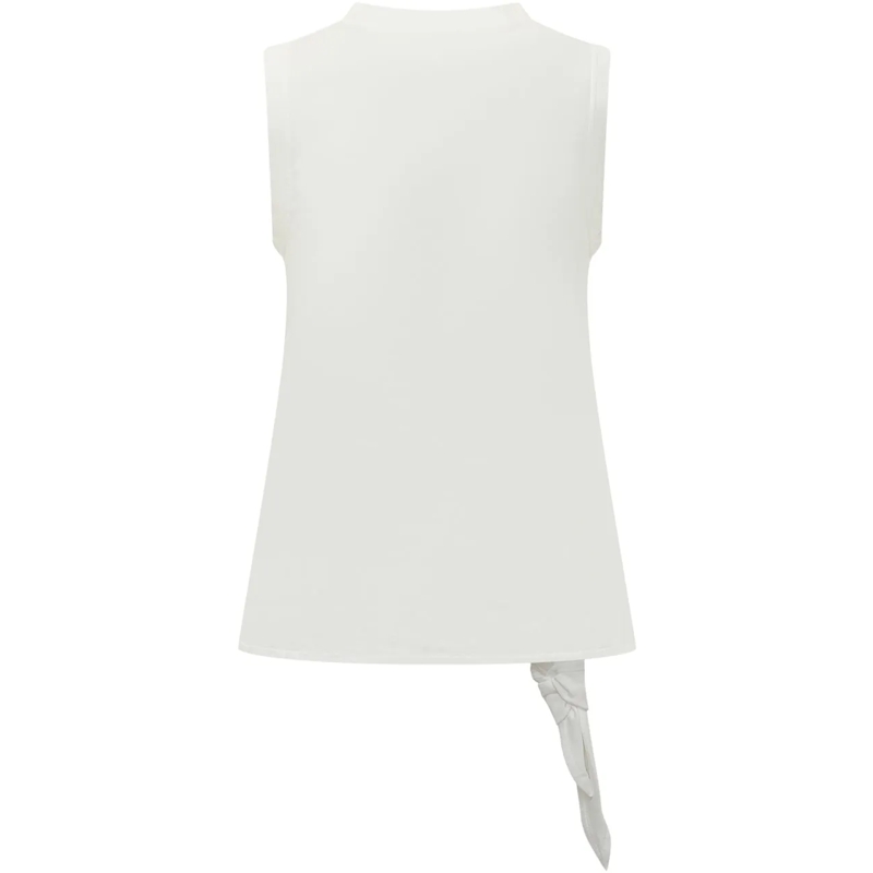 J.W.Anderson Top Top Smanicato con Nodo Laterale weiß(Image 2)