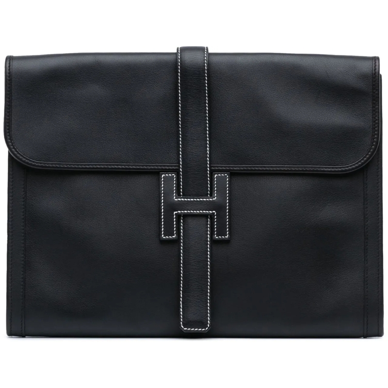 Hermès Clutch Swift Jige GM schwarz