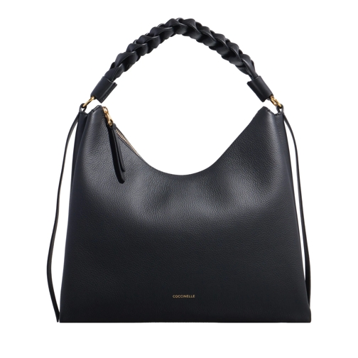 Coccinelle Hobo Bag Boheme Grana Double Noir/Cuir