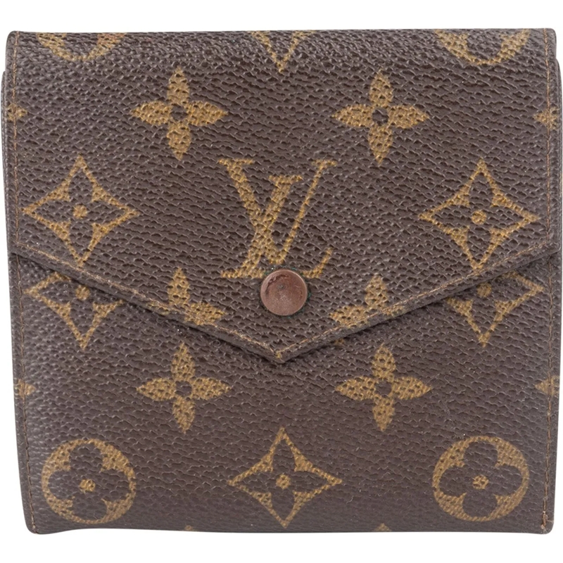 Louis Vuitton Geldbörse Louis Vuitton Canvas Monogram Elise Wallet braun