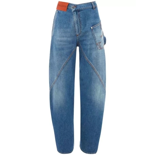 J.W.Anderson Twisted Workwear Wide-Leg Denim Jeans Blue 