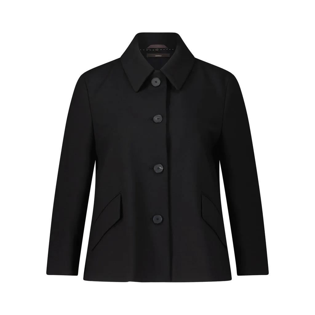 windsor. - Crêpe Kurzblazer Jacke - Größe 34 - schwarz