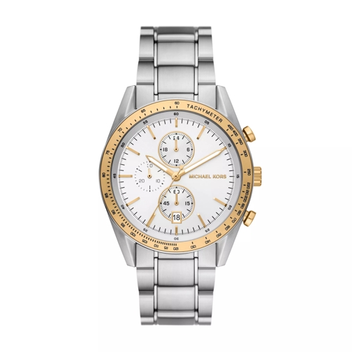 Michael Kors Accelerator Chronograph Stainless Steel Watch Silver Chronograph
