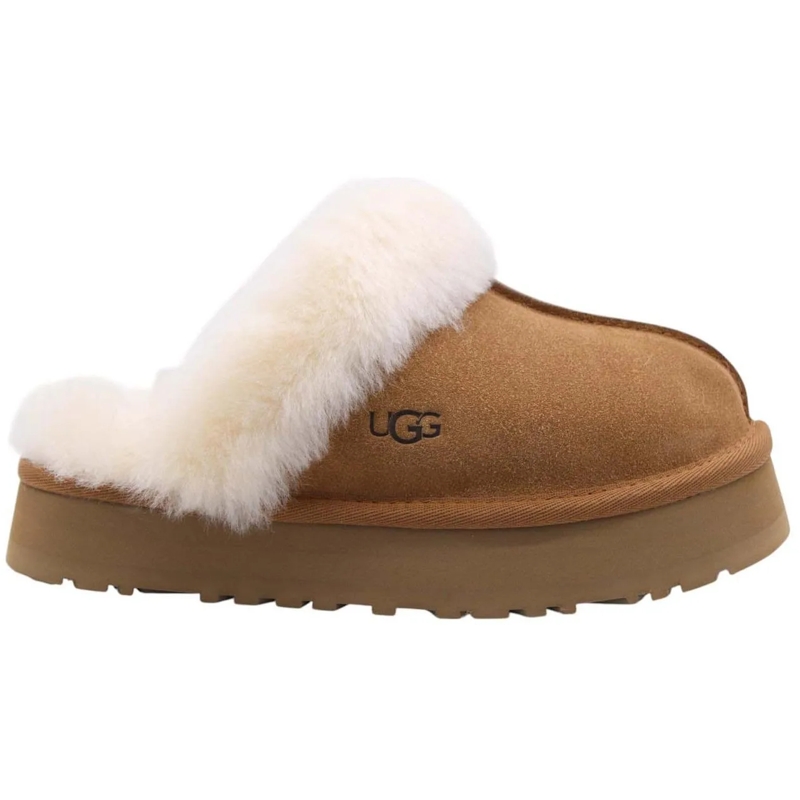 UGG Claquettes Disquette Chestnut braun