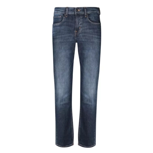 Seven for all Mankind Mid-Rise Slim Jeans Blue Jeans Slim Fit