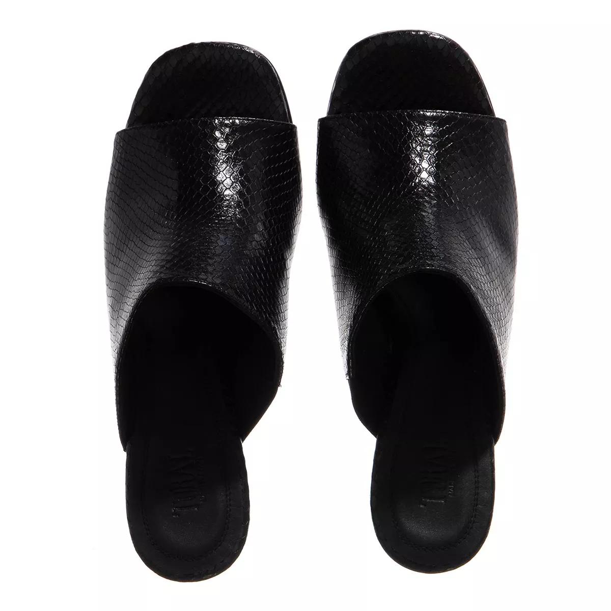 toral sandales, amali textured leather sandals en noir - pour dames