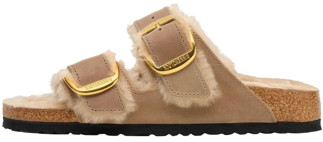 Birkenstock Loafer - Ciabatta Arizona Big Buckle Shearl Oiled Leather T - Gr. 36 (EU) - in Bunt - für Herren